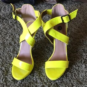 Yellow heels